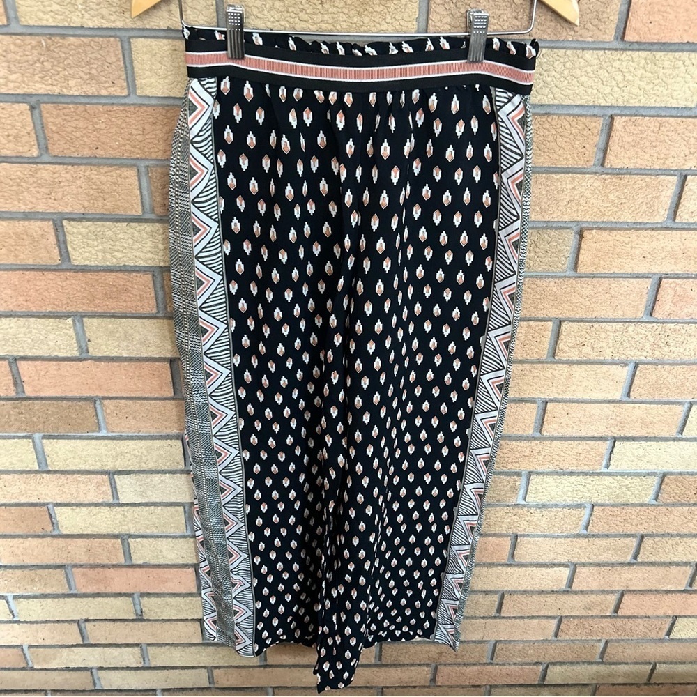 Anthropologie Maeve Rooibos Wide Leg Pull-On Boho Printed Pants Size Small